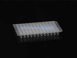 0.1ml 96孔PCR板-无裙边，白色